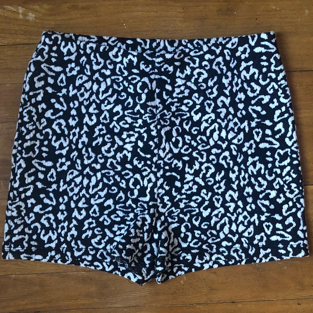 Nasty Gal Leopard High-Waisted Shorts